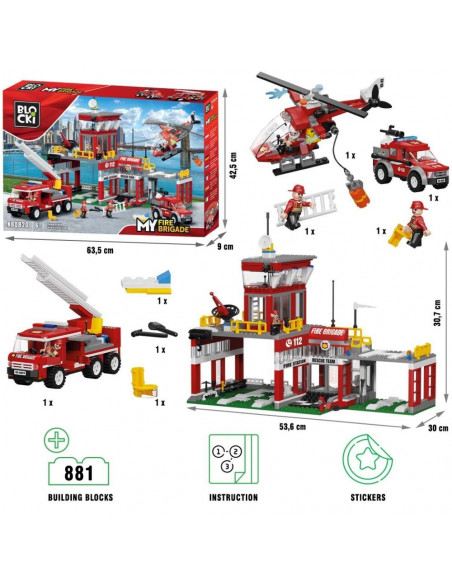 Blocki my fire, Statia de pompieri, 881 piese,ROB-KB0820