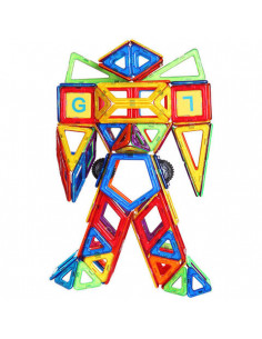 Joc de constructie magnetic - 208 piese,MPB-208 2