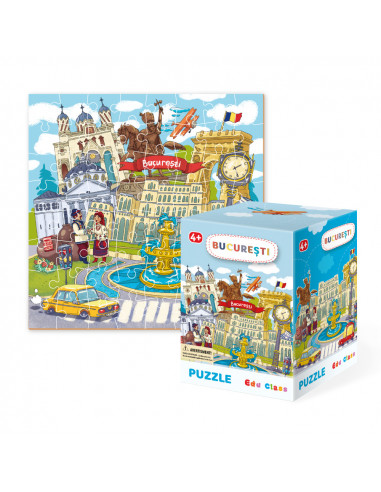 Puzzle - Bucuresti (64 piese),EDU003