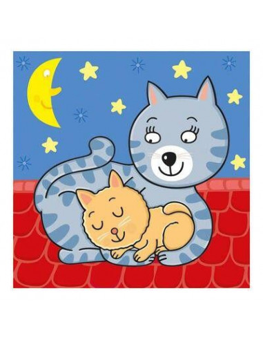 Baby puzzle - Animalute jucause (3-5 piese),325128