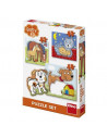 Baby puzzle - Animalute jucause (3-5 piese),325128