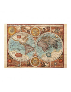 Puzzle - Harta lumii din 1626 (500 piese),502307