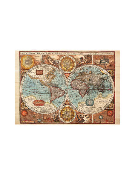 Puzzle - Harta lumii din 1626 (500 piese),502307