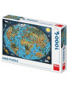 Puzzle - Harta lumii pentru copii (1000 de piese),532816