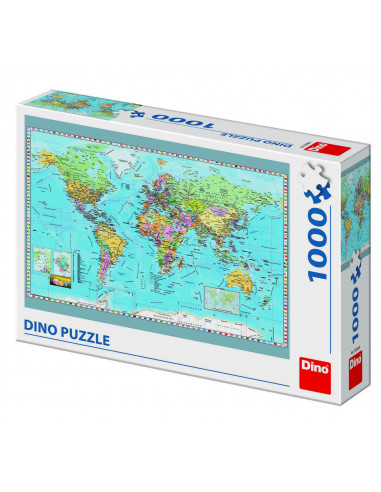 Puzzle - Harta politica a lumii (1000 piese),532489
