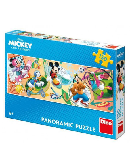 Puzzle - Mickey si prietenii la ora de sport (150 piese),393318