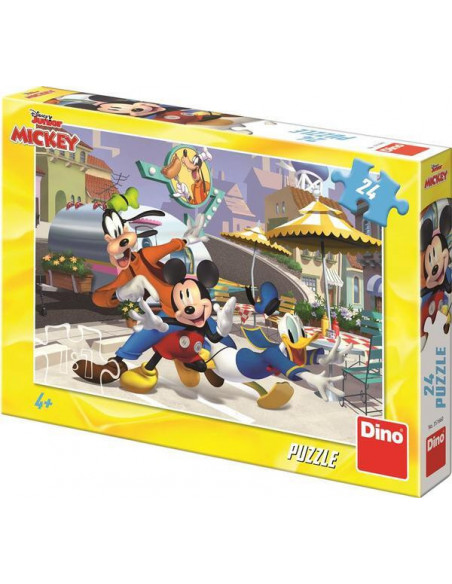Puzzle - Mickey si prietenii la terasa (24 piese),351660