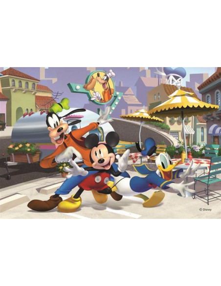 Puzzle - Mickey si prietenii la terasa (24 piese),351660