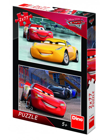 Puzzle 2 in 1 - Cars 3: Cursa cea mare (77 piese),386150