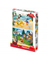 Puzzle 2 in 1 - Mickey campionul (77 piese),386129