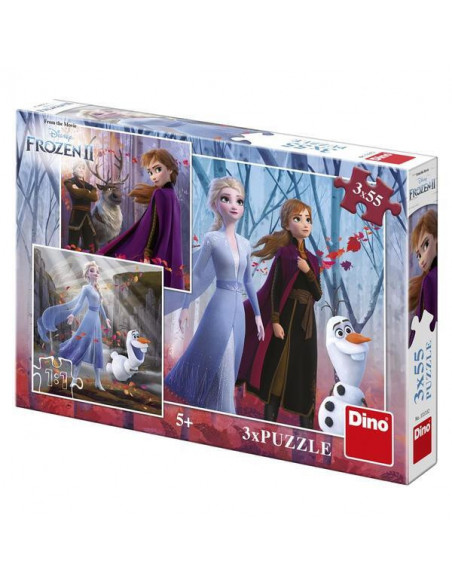 Puzzle 3 in 1 - Frozen II (3 x 55),335332