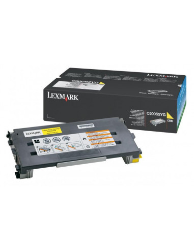Cartus Toner Original Lexmark C500S2YG, Yellow, 1500