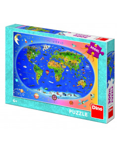 Puzzle XL - Harta Lumii (300 piese),472136