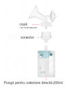 Pungi colectare lapte cu conectare directa (10 pungi, conector