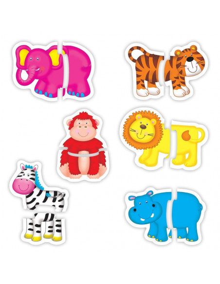 Baby Puzzle: Animale din jungla (2 piese),1003031