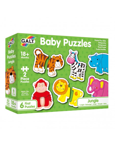 Baby Puzzle: Animale din jungla (2 piese),1003031