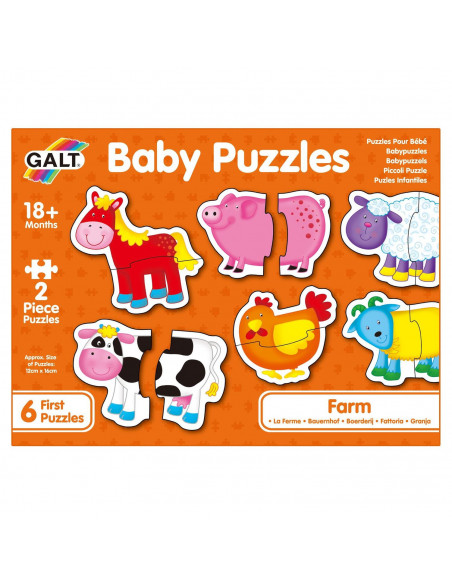 Baby Puzzle: Ferma (2 piese),1003028