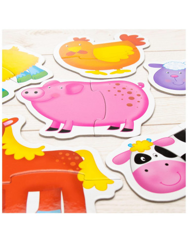 Baby Puzzle: Ferma (2 piese),1003028