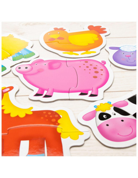 Baby Puzzle: Ferma (2 piese),1003028