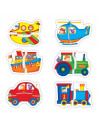 Baby Puzzles: Set de 6 puzzle-uri Transport (2 piese),1003037