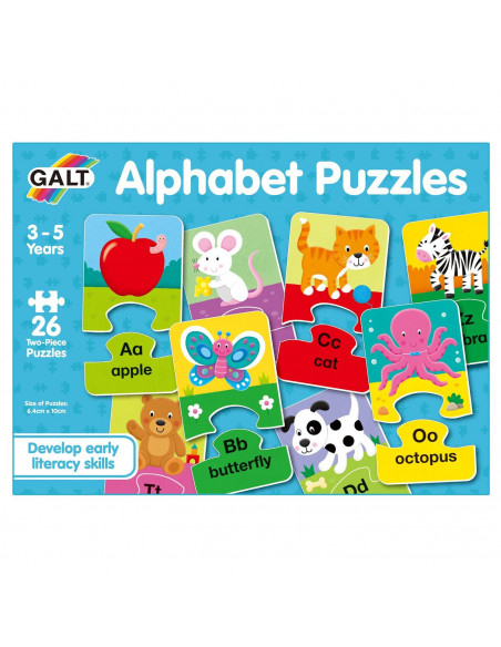 Set 26 de puzzle-uri Alfabet (2 piese),1105047