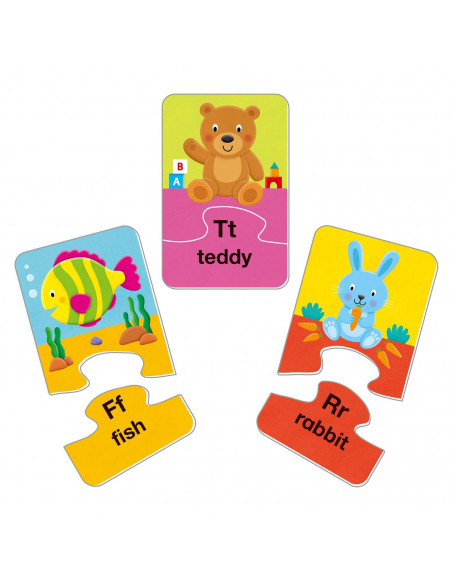Set 26 de puzzle-uri Alfabet (2 piese),1105047