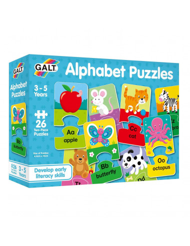 Set 26 de puzzle-uri Alfabet (2 piese),1105047
