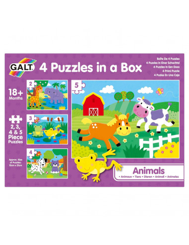 Set 4 puzzle-uri - Animalute (2, 3, 4, 5 piese),1005239