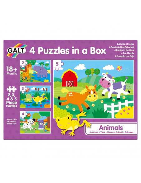Set 4 puzzle-uri - Animalute (2, 3, 4, 5 piese),1005239