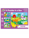 Set 4 puzzle-uri - Animalute (2, 3, 4, 5 piese),1005239