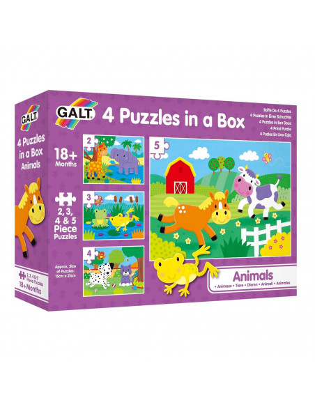 Set 4 puzzle-uri - Animalute (2, 3, 4, 5 piese),1005239