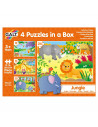 Set 4 puzzle-uri Jungla (12, 16, 20, 24 piese),1005071