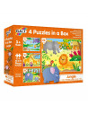 Set 4 puzzle-uri Jungla (12, 16, 20, 24 piese),1005071