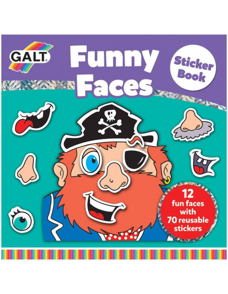 Carte cu abtibilduri Funny Faces,A3069A