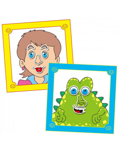 Carte cu abtibilduri Funny Faces,A3069A