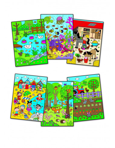Water Magic: Carte de colorat Who's Hiding?,1005038