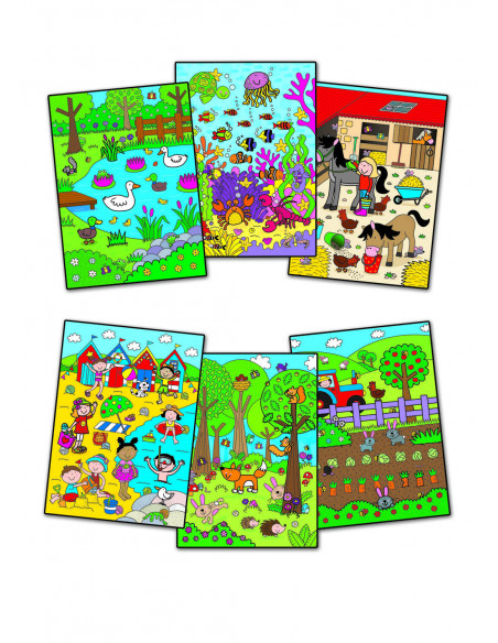 Water Magic: Carte de colorat Who's Hiding?,1005038