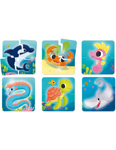 Puzzle - Animalute din mare,L80069
