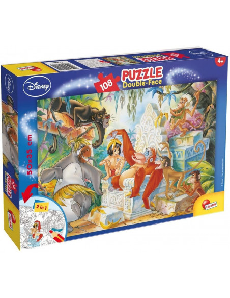 Puzzle de colorat - Cartea junglei (108 piese),L48045