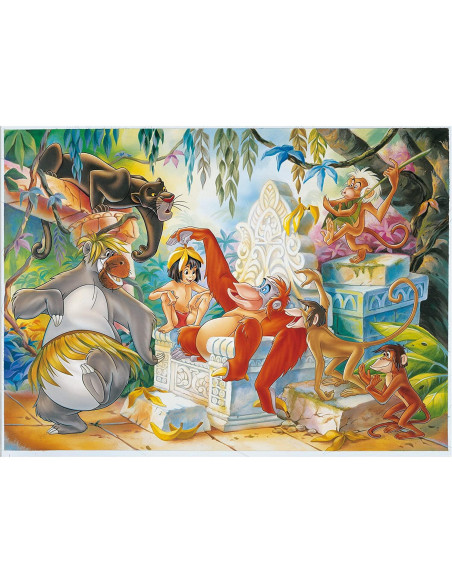 Puzzle de colorat - Cartea junglei (108 piese),L48045