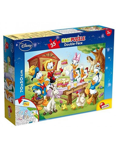 Puzzle de colorat - Familia Donald Duck (35 piese),L48199