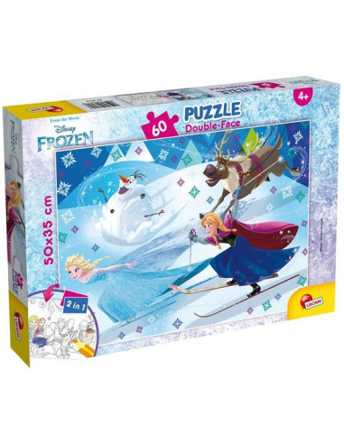 Puzzle de colorat - Frozen la schi (60 piese),L65318