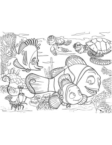 Puzzle de colorat - In cautarea lui Nemo (60 piese),L47949