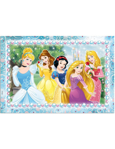 Puzzle de colorat - In lumea Printeselor (108 piese),L47963