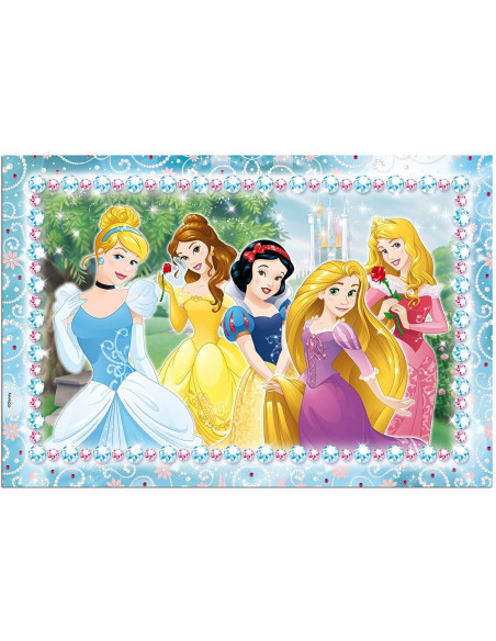 Puzzle de colorat - In lumea Printeselor (108 piese),L47963