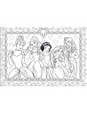 Puzzle de colorat - In lumea Printeselor (108 piese),L47963