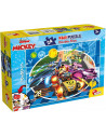 Puzzle de colorat - Mickey in cursa (24 piese),L74099