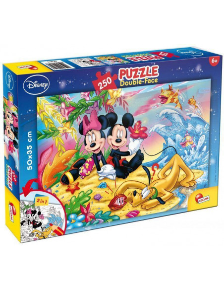 Puzzle de colorat - Mickey la plaja (250 piese),L48113