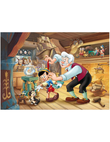 Puzzle de colorat - Pinocchio (108 piese),L48014