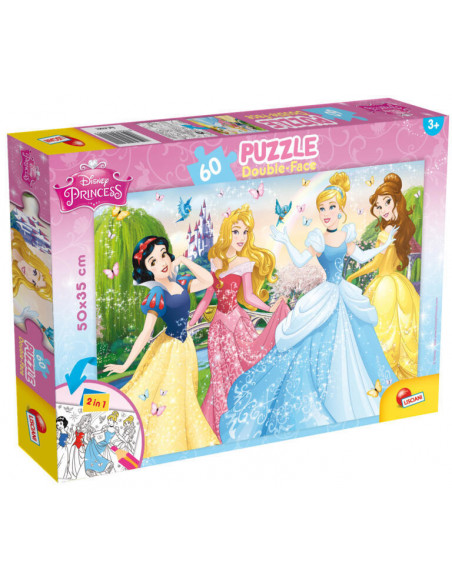 Puzzle de colorat - Printese Disney (60 piese),L47901